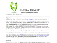 Tablet Screenshot of gottadance.org