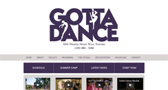 Desktop Screenshot of gottadance.ca